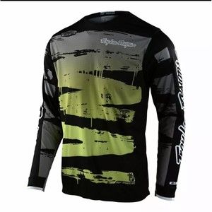 Troy Lee Designs Youth GP Jersey Brushed Black/Glow Green Large